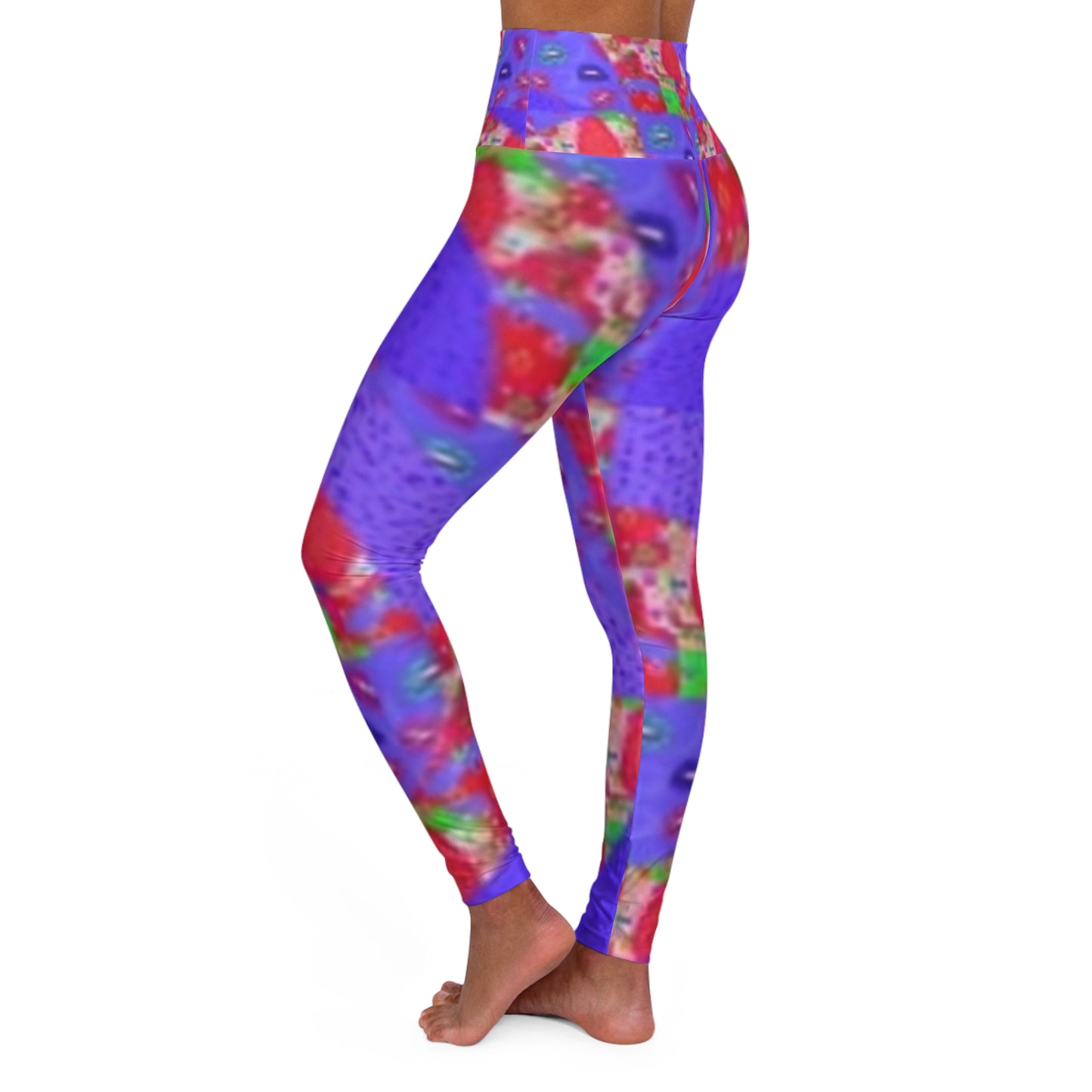 Vibrant High Waisted Yoga Leggings for Active Lifestyle - Perfect for Fitness and Everyday Wear