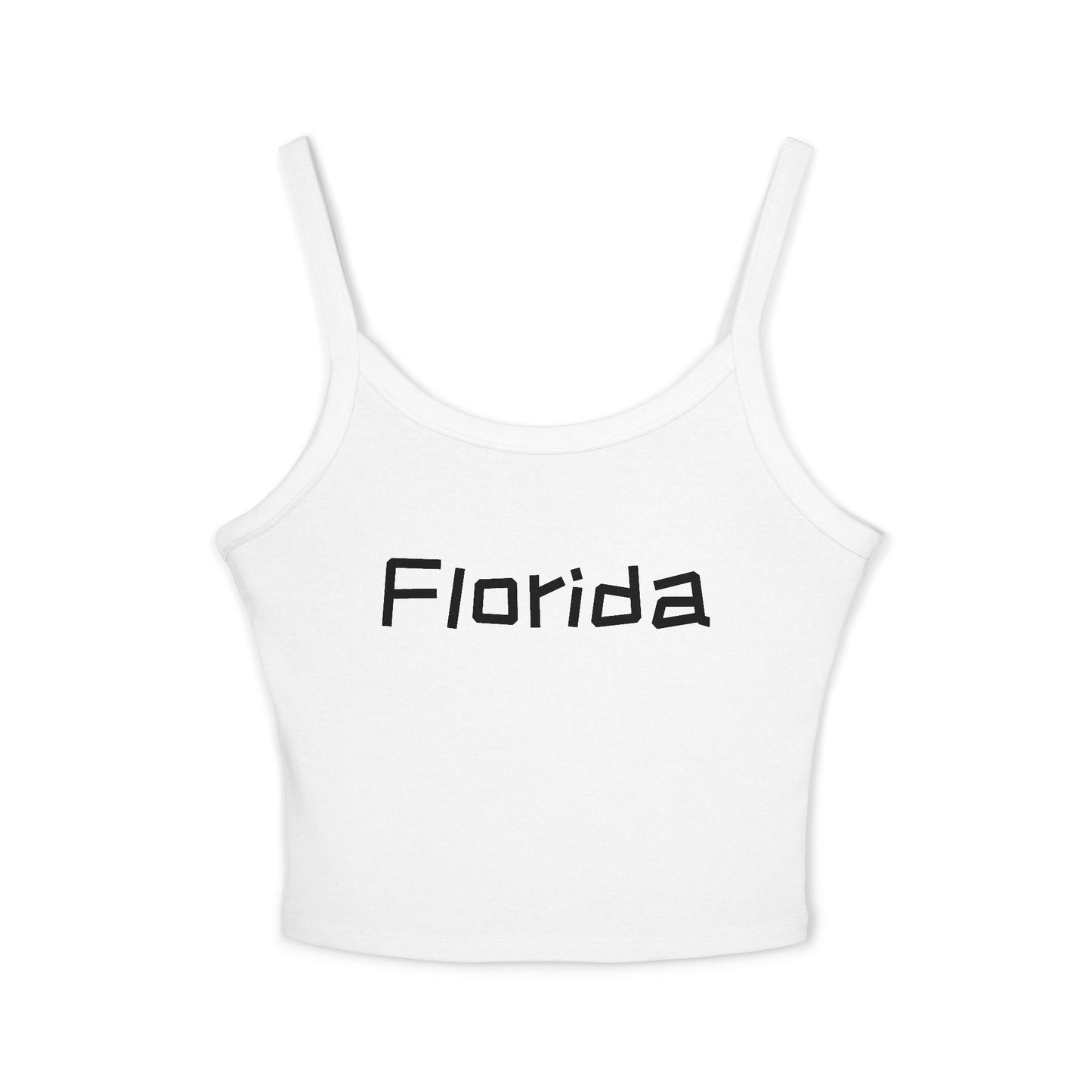 Florida Women's Spaghetti Strap Tank Top, Casual Summer Top, Layering Piece, Beachwear, Gift for Her, Comfortable Everyday Wear