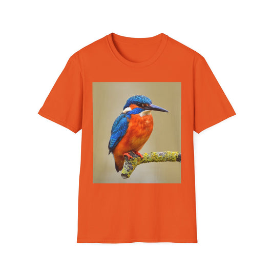 Vibrant Kingfisher Graphic T-Shirt, Nature Lover Tee, Birdwatching Apparel, Unique Animal Shirt, Eco-Friendly Gift