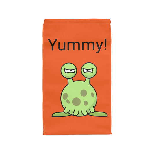 Polyester Lunch Bag Green Alien Yummy
