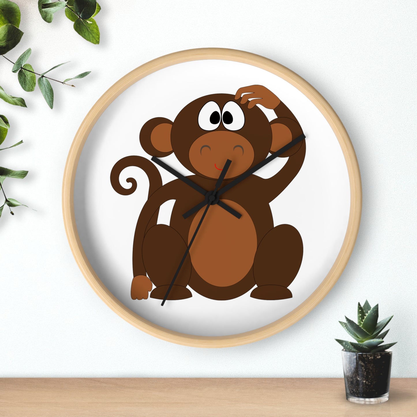 Wall Clock Monkey Great for Children's Room