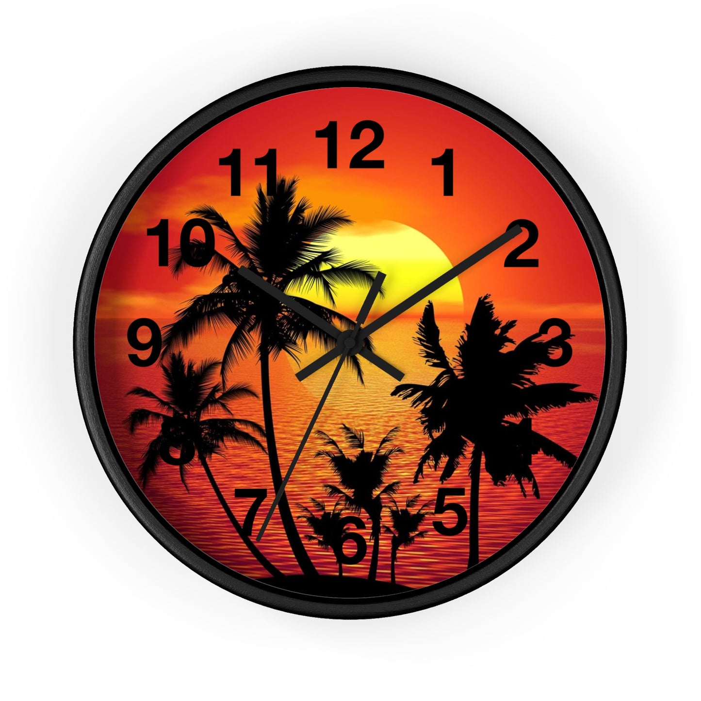 Wall Clock Beautiful Sunset