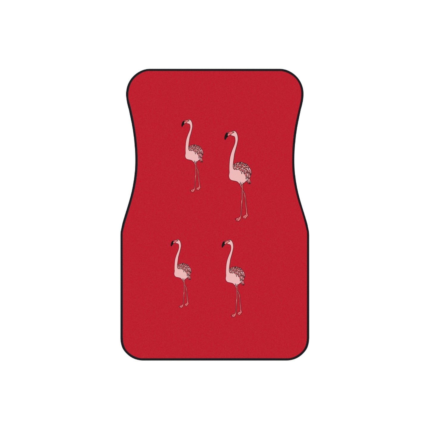 Lot de 4 tapis de voiture élégants motif flamant rose | Décoration automobile amusante et dynamique