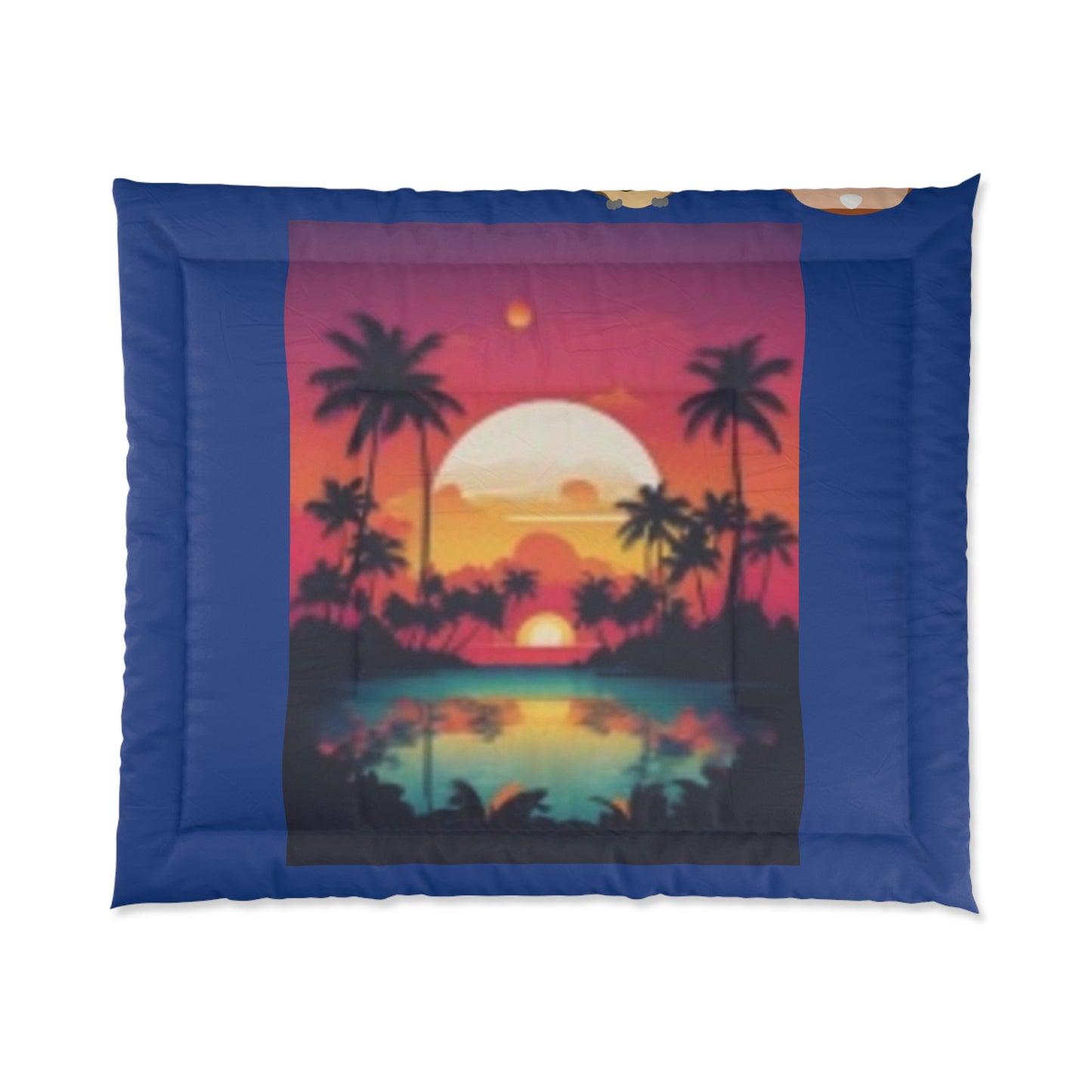 Beach with Palm Trees at Sunset Great for a Birthday Christmas Gift!