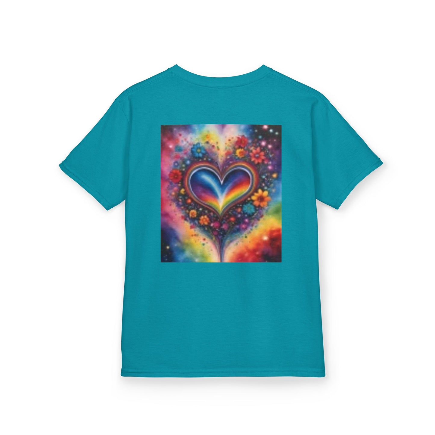 Kids Fun Monkey & Colorful Heart Heavy Cotton™ Tee