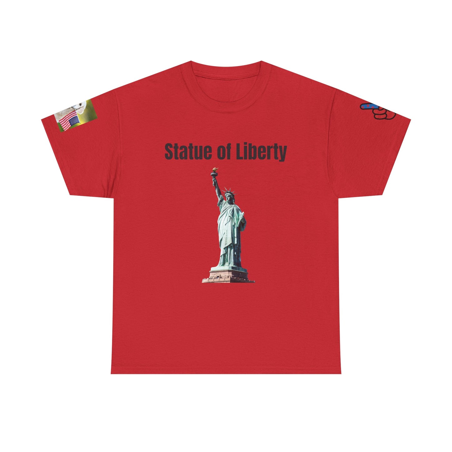 Statue of Liberty Cotton T-shirt | Unisex Independence Day Shirt, Patriotic Apparel, USA Graphic Tee, 4th of July T-Shirt, American Pride Top