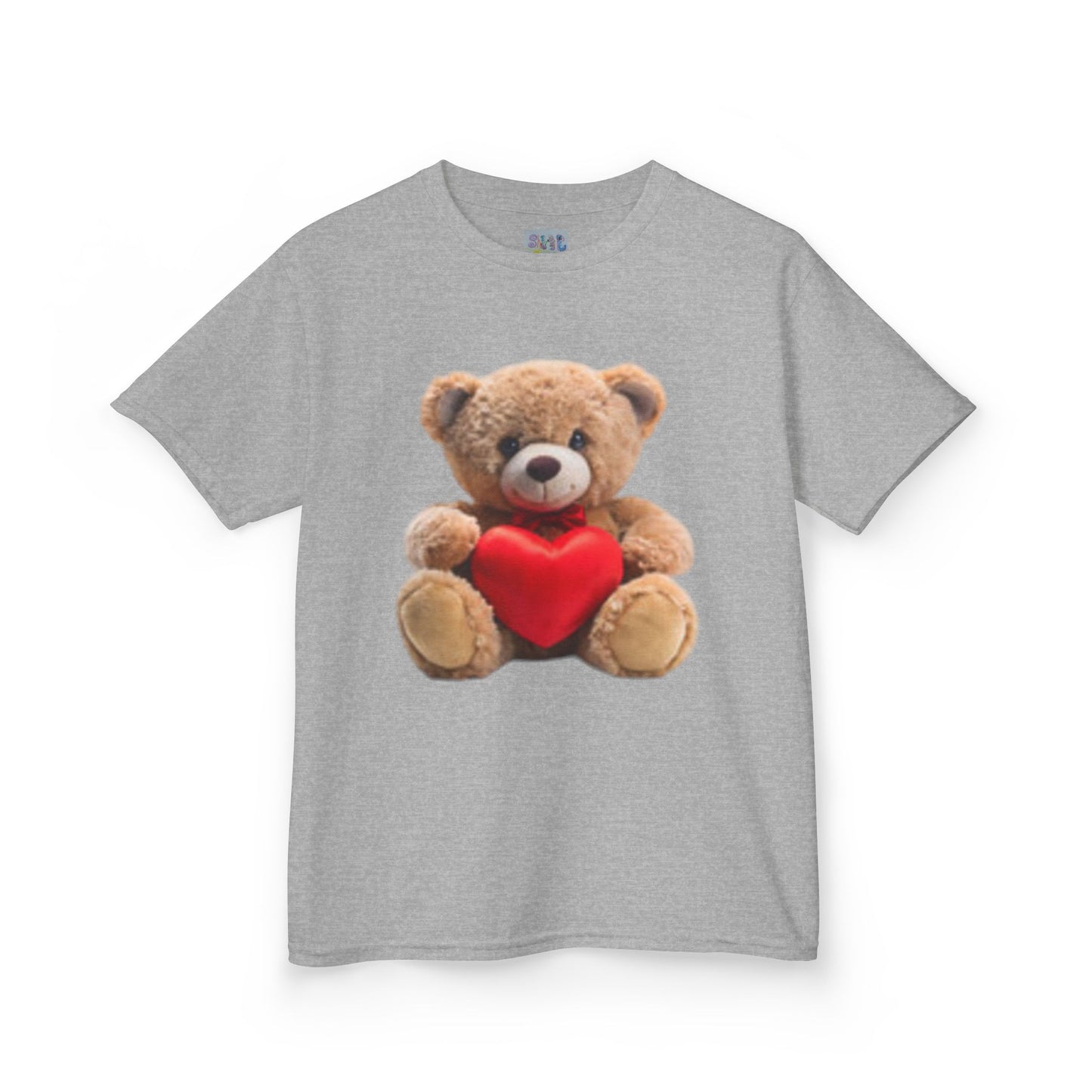 Kids Heart Teddy T-shirt, Cute Teddy Bear Shirt, Valentine’s Day Gift, Love You Kids T-Shirt, Adorable Kids Apparel, Birthday Gift