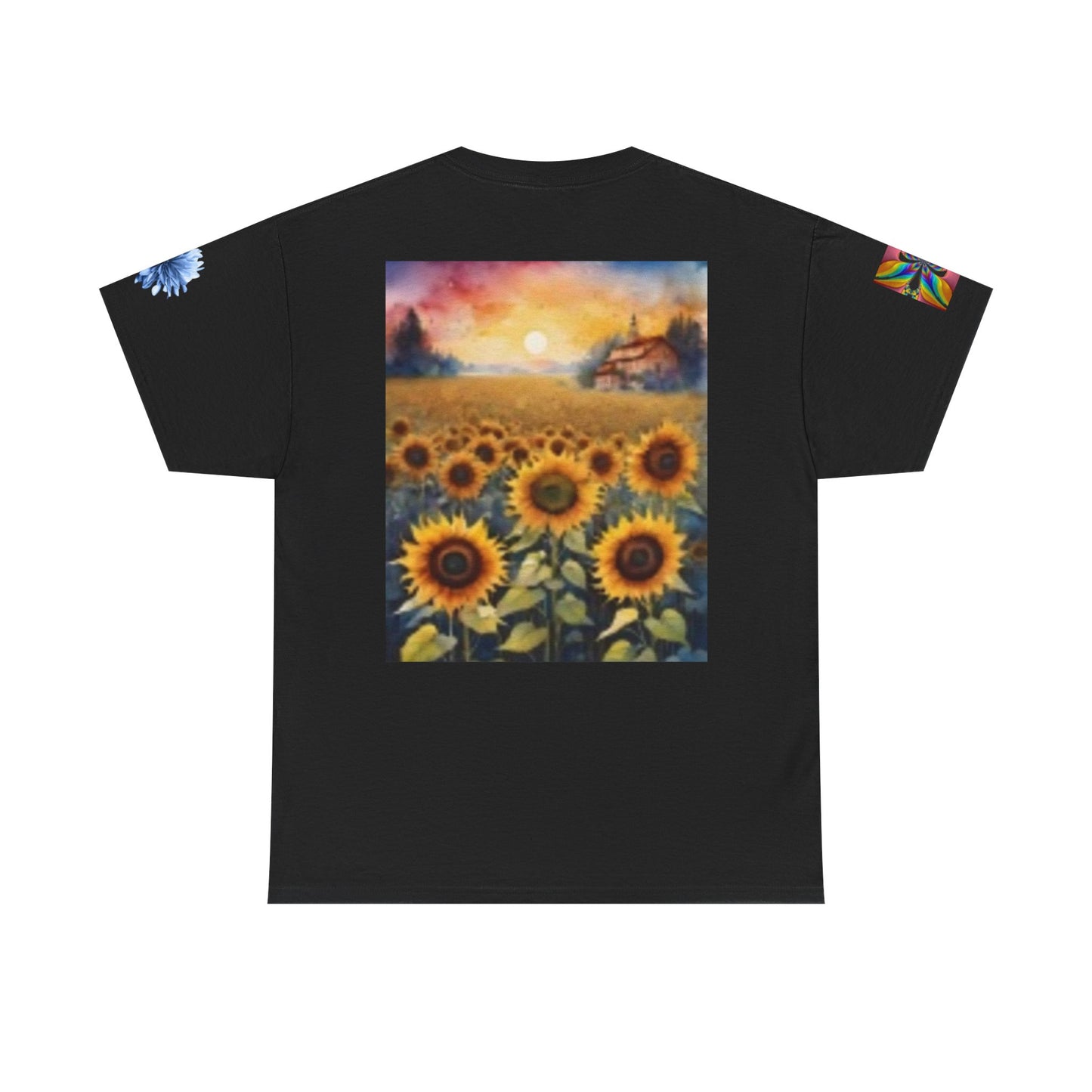 Iowa City Sunflower T-shirt - Vibrant Art for Nature Lovers