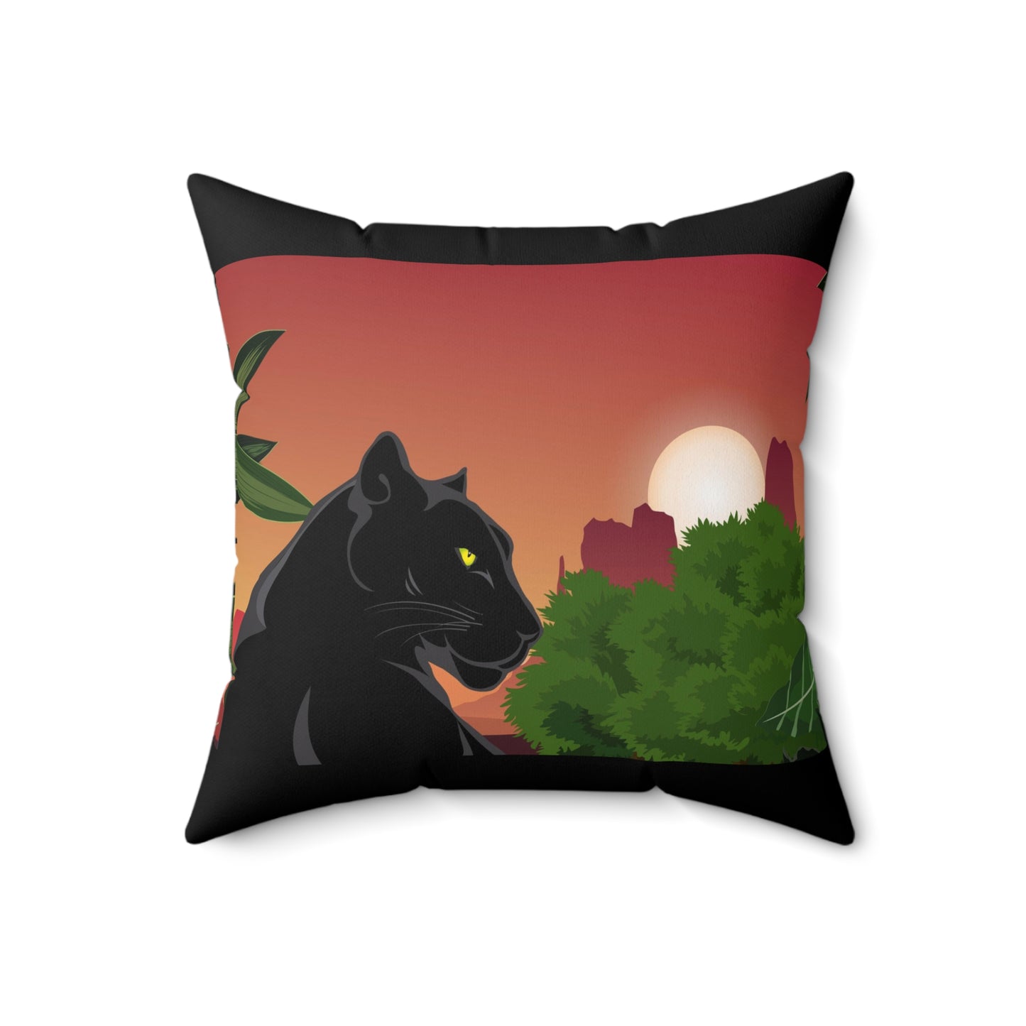 Almohada cuadrada de gamuza sintética 