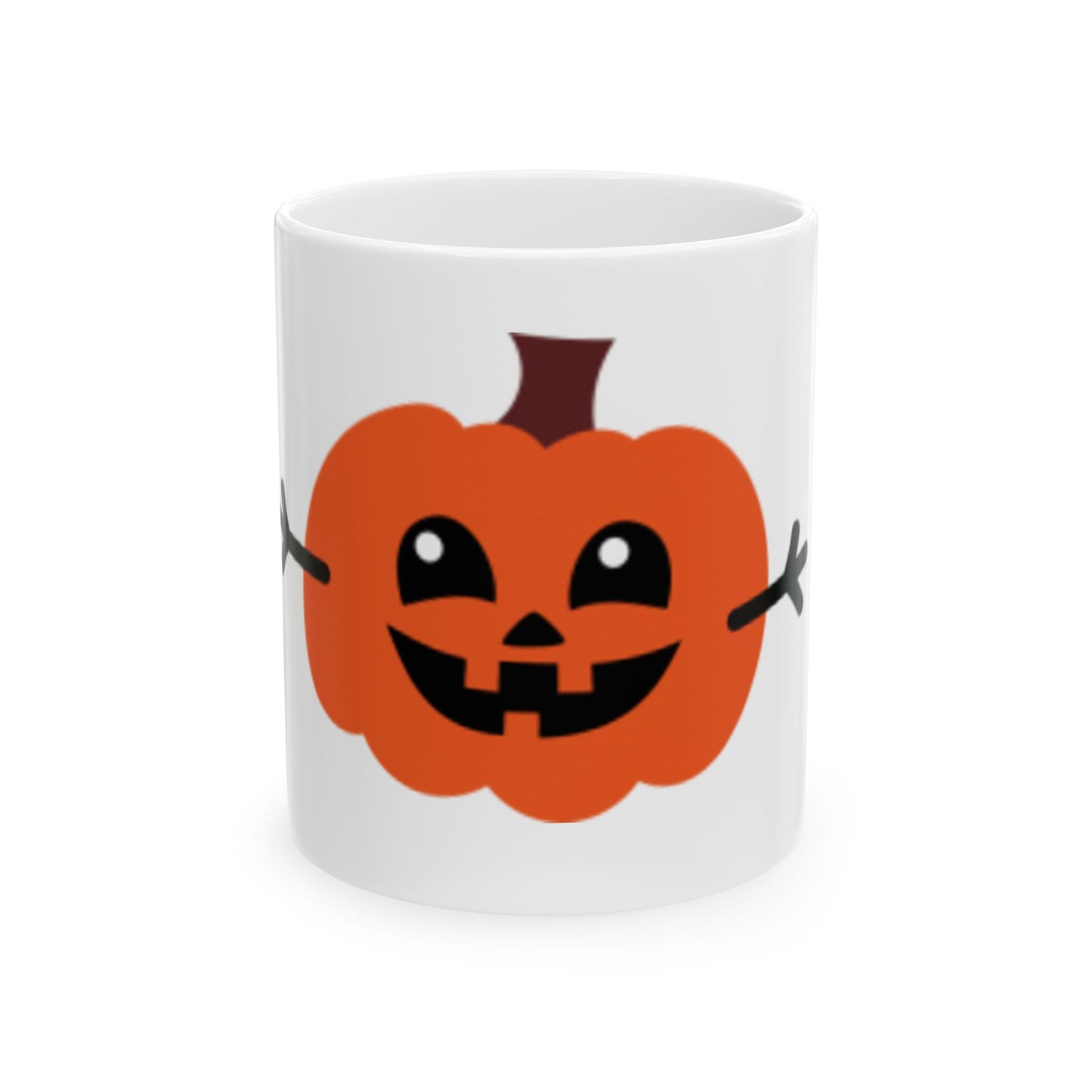 Orange Pumpkin Ceramic Mug, (11oz, 15oz) Great for Children & Adults Fabulous Gift!