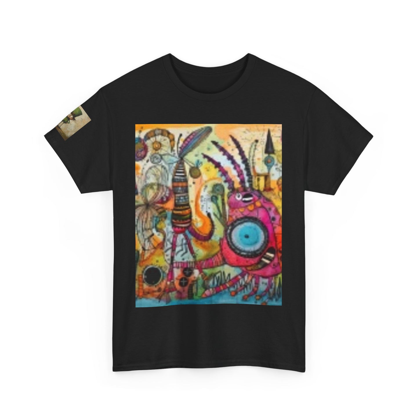 T-shirt à manches courtes Insectes de dessin animé colorés