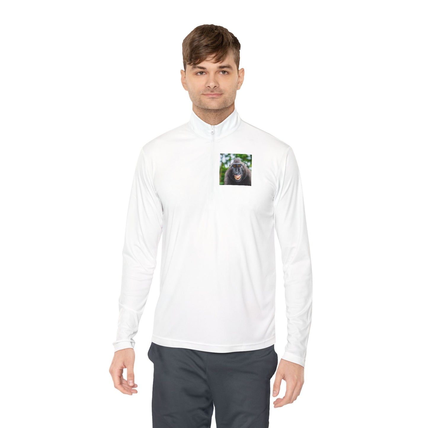 Pull à fermeture éclair quart de tour Singe souriant