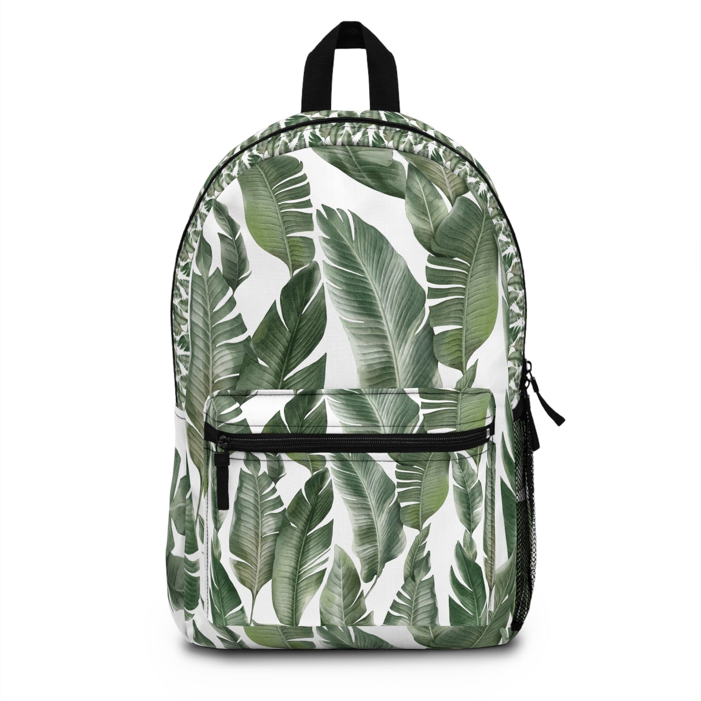 Tropical Leaf Print Backpack - Stylish and Functional for Everyday Use