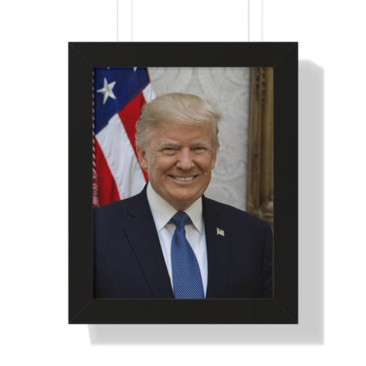 President Donald J Trump Framed Vertical Poster Leadership 🌍🙏🇺🇸