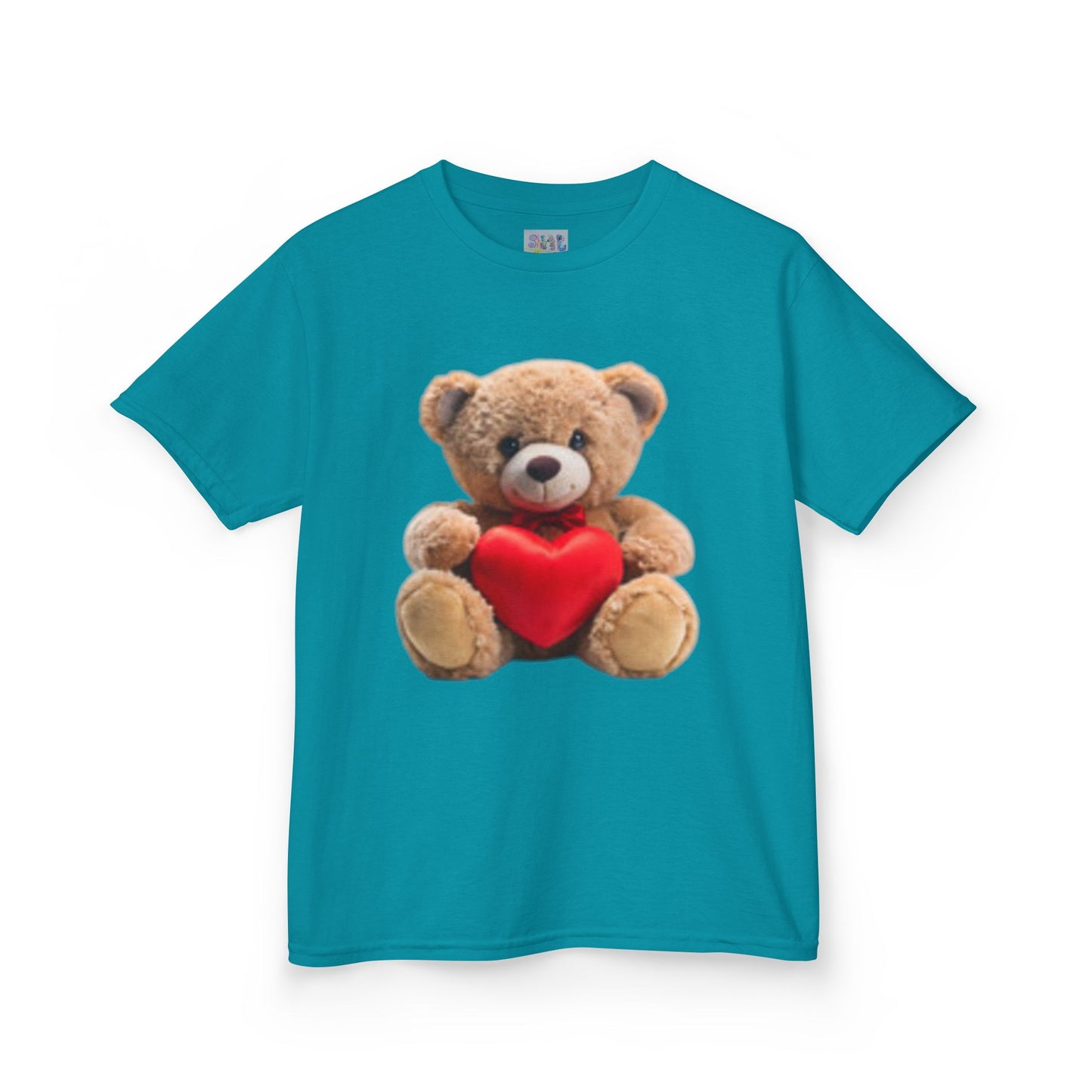 Kids Heart Teddy T-shirt, Cute Teddy Bear Shirt, Valentine’s Day Gift, Love You Kids T-Shirt, Adorable Kids Apparel, Birthday Gift