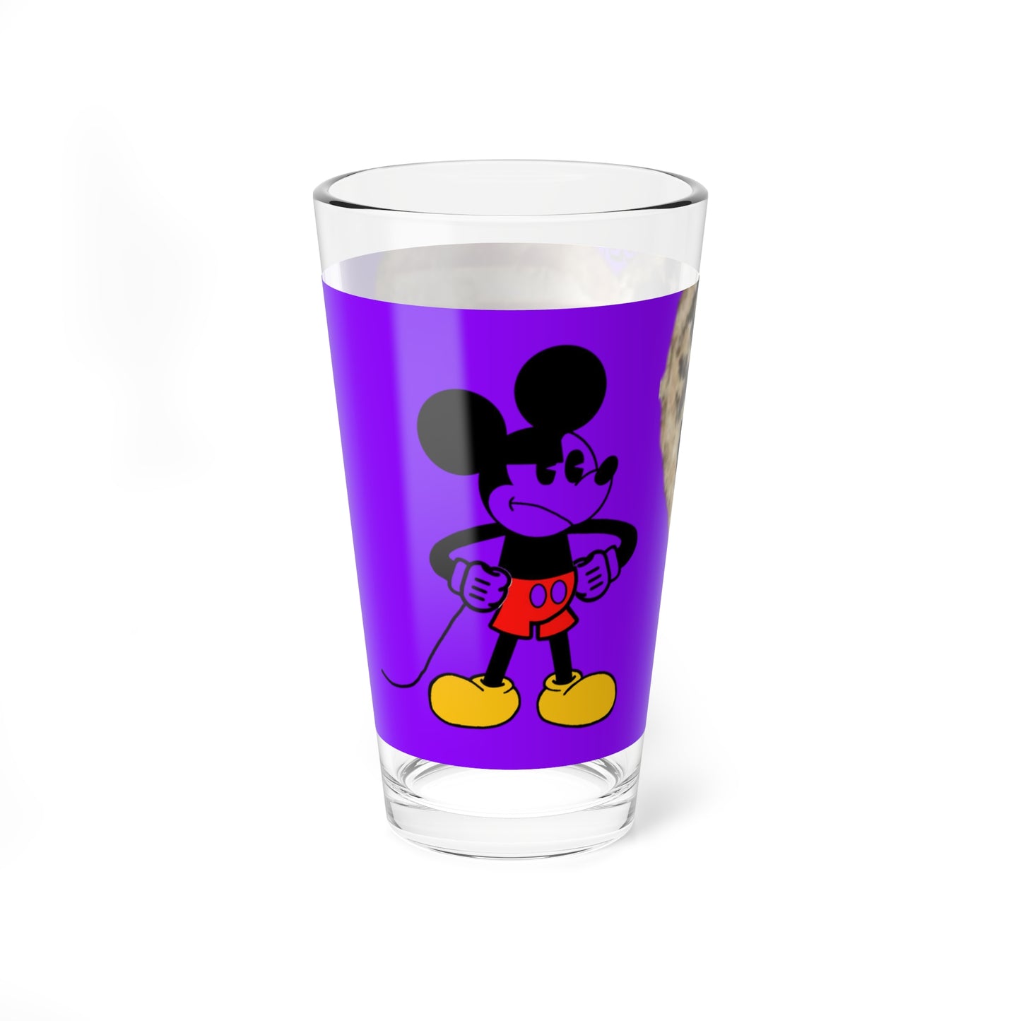 Mickey Mouse Mixing Glass, 16oz, Fun Drinkware, Retro Party Glass, Kids Birthday Gift, Nostalgic Kitchen Decor
