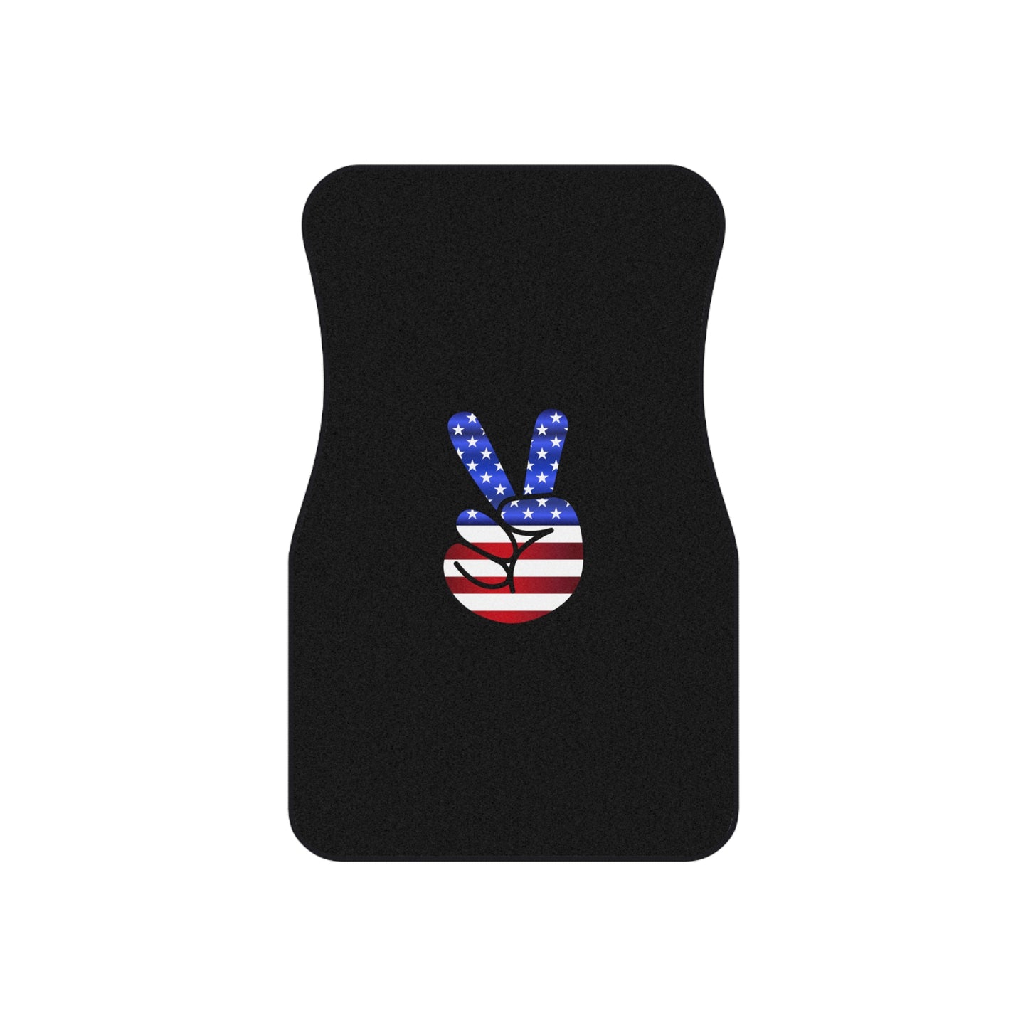 Tapis de voiture (2x avant) Poing Rouge Blanc Bleu