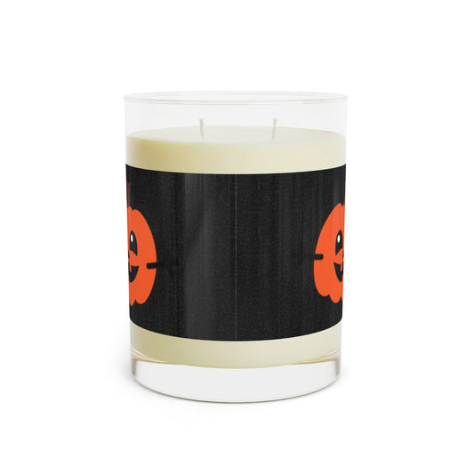 Black Cat & Pumpkins Scented Candle - Full Glass, 11oz Halloween Love This Candle In Every Room!