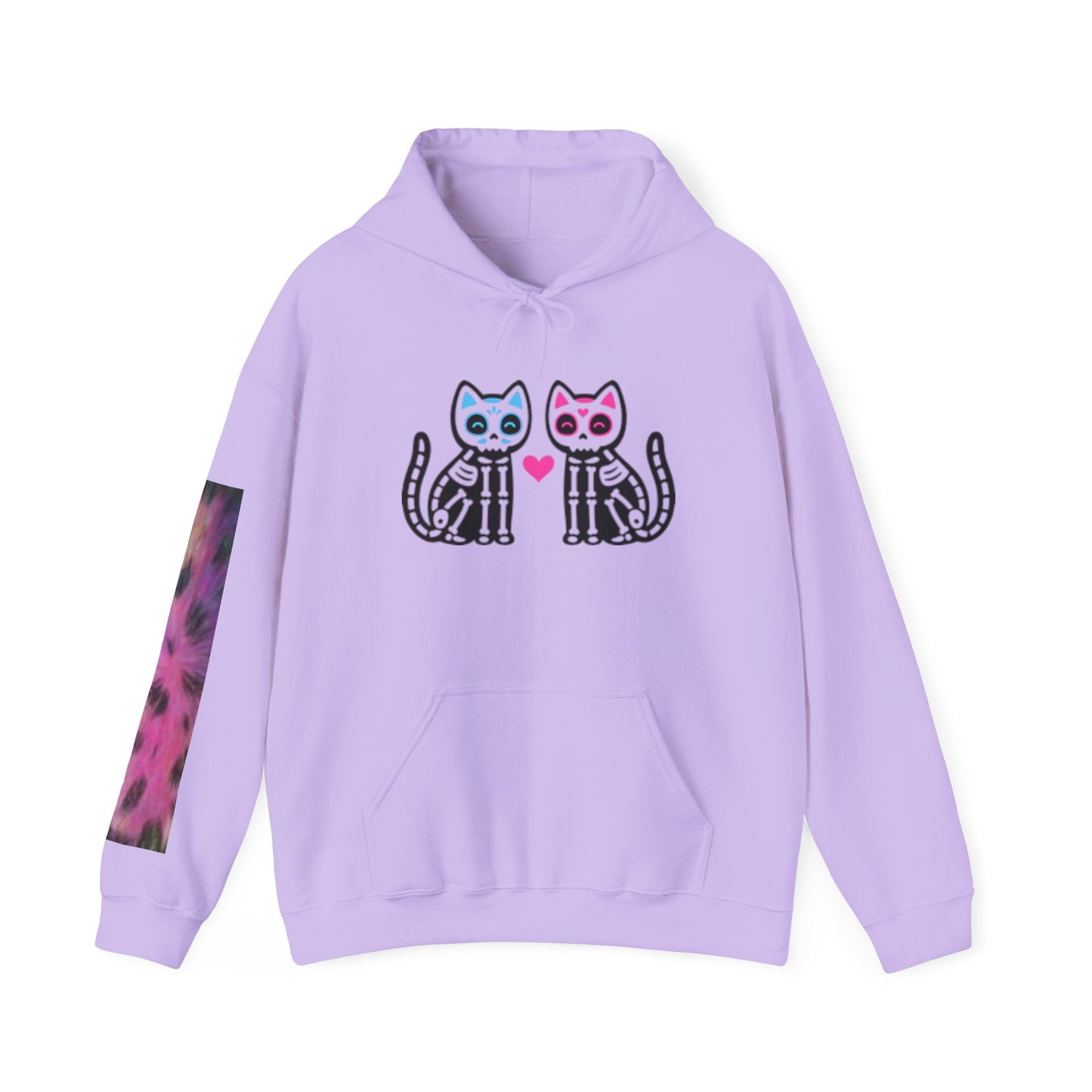 Vibrant Cat Art Hoodie - Cozy Animal Lover Sweatshirt, Festival Fashion, Gift for Cat Mom, Fall Outfit, Unique Hooded Sweatshirt