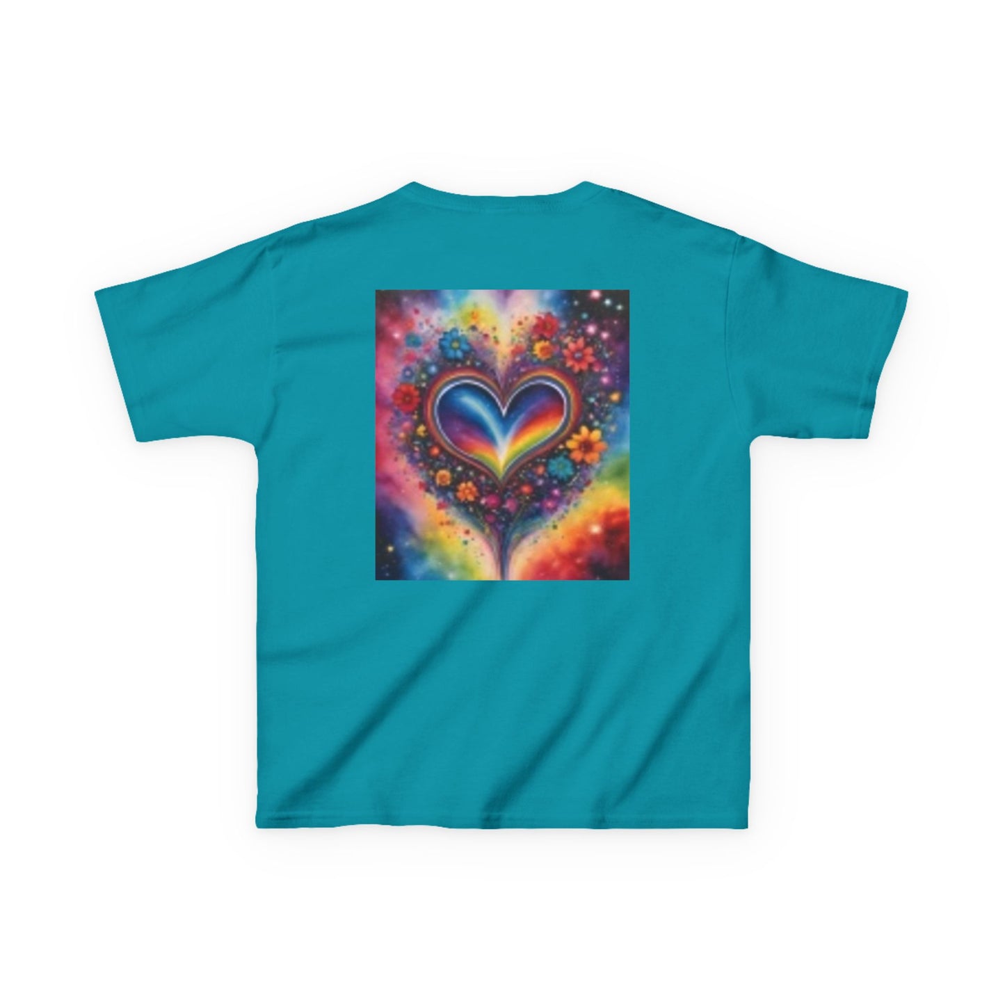 Kids Fun Monkey & Colorful Heart Heavy Cotton™ Tee