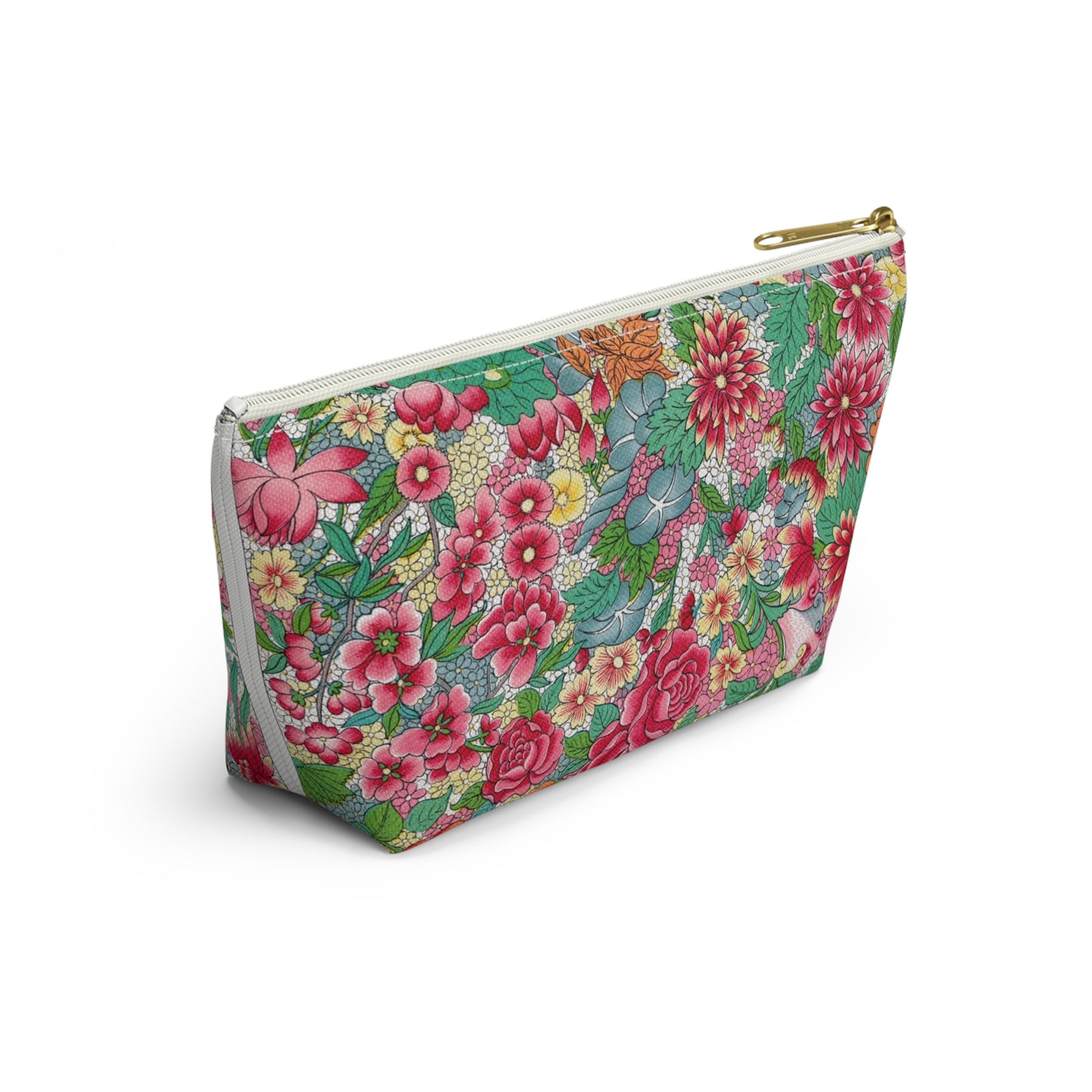 Accessory Pouch Beautiful Flowers Great for Traveling to Japan