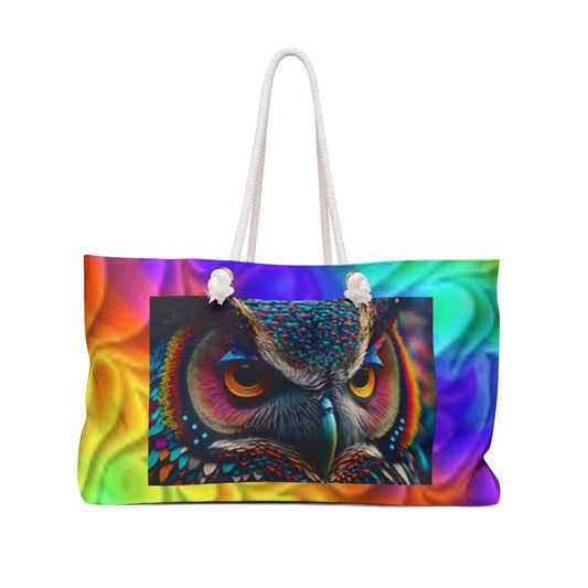 Weekender Bag 24"x14" Owl's Face