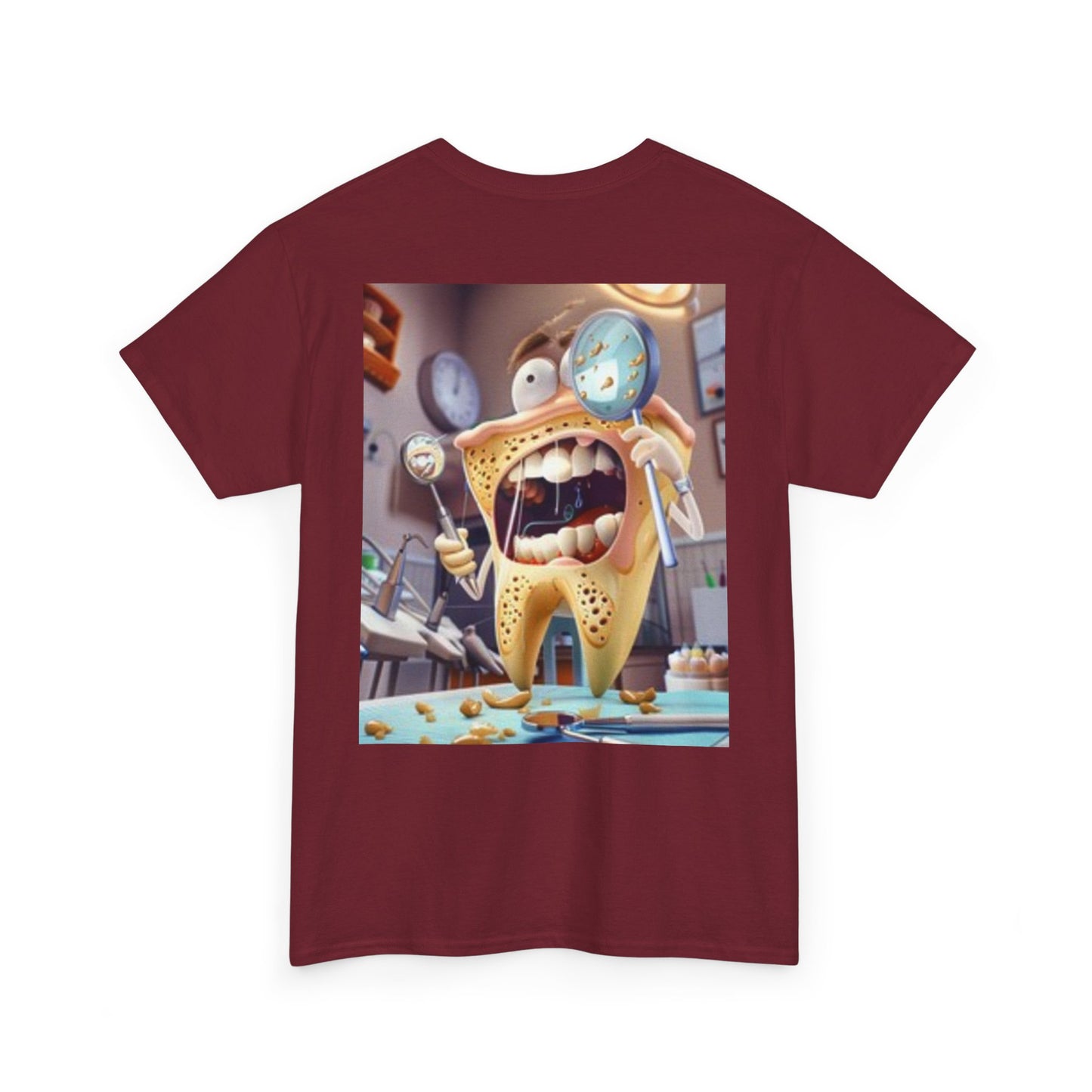 T-shirt à manches courtes avec dessin animé dent
