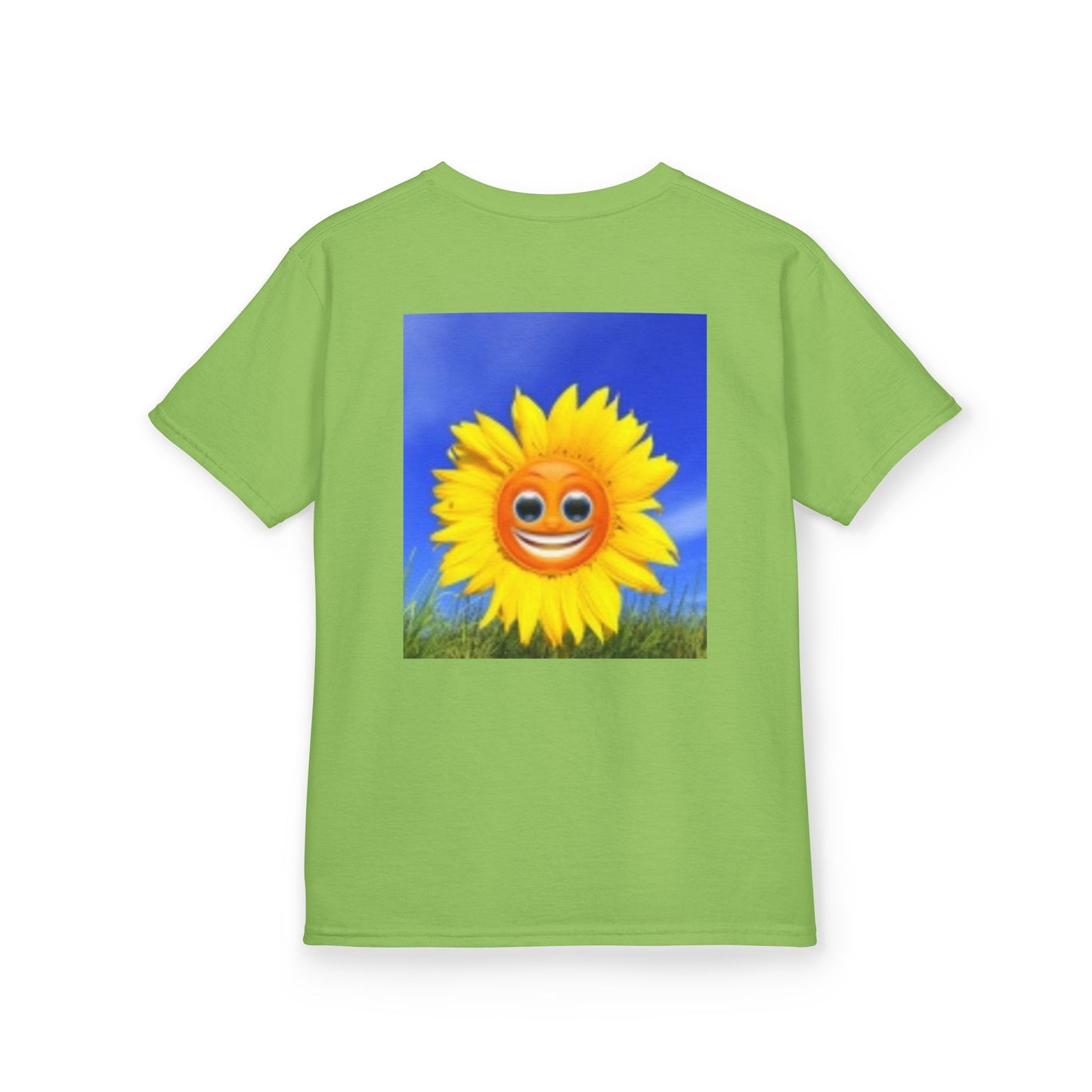 Kids Emoji Happy Sun Black Cat T-shirt
