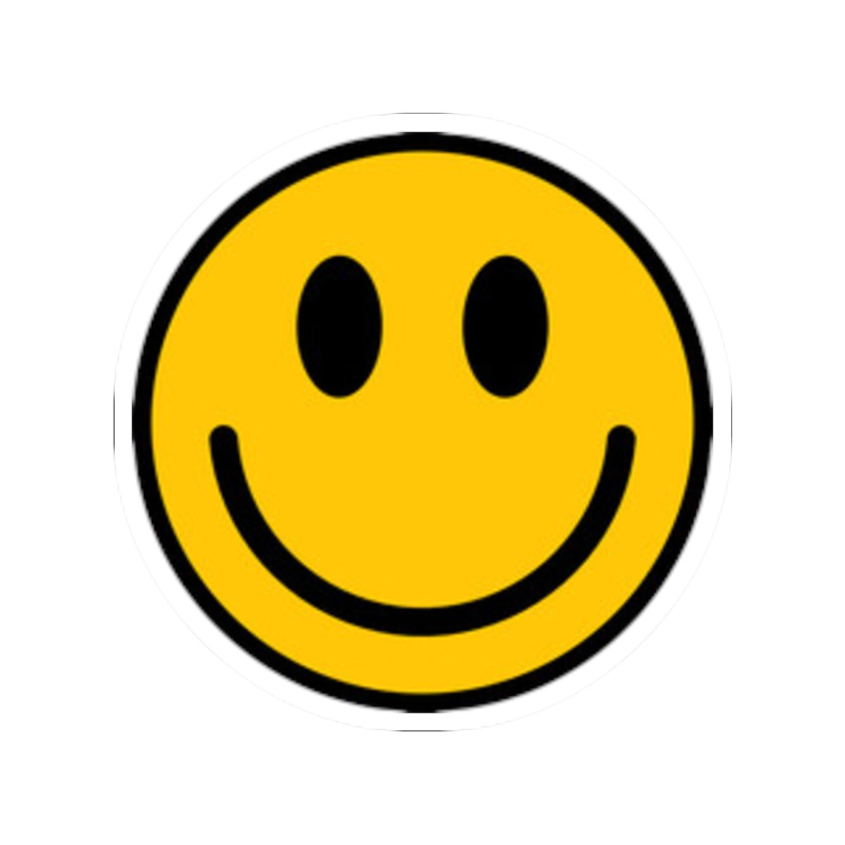 Happy Face Kiss-Cut Stickers | Cheerful Decor, Laptop Stickers, Gift for Friends, Party Favors, Positive Vibes