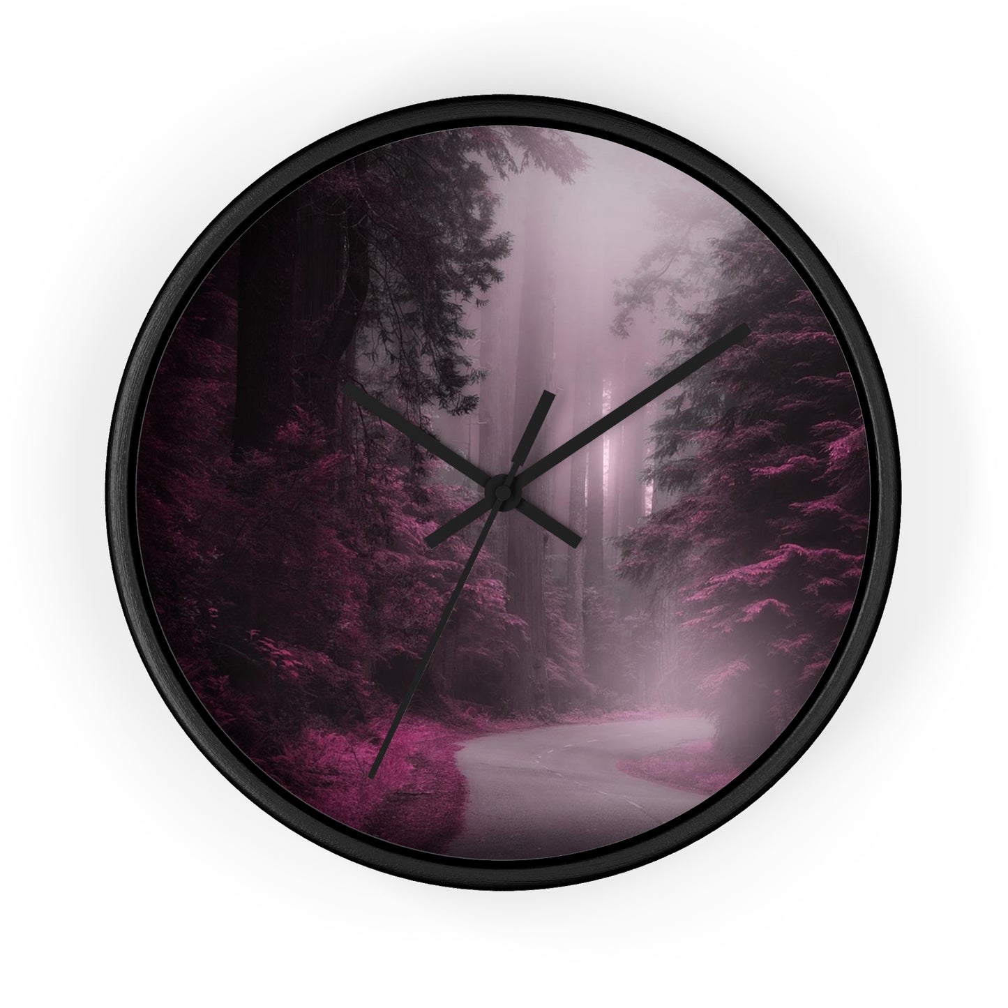 Wall Clock Purple Wilderness So Beautiful