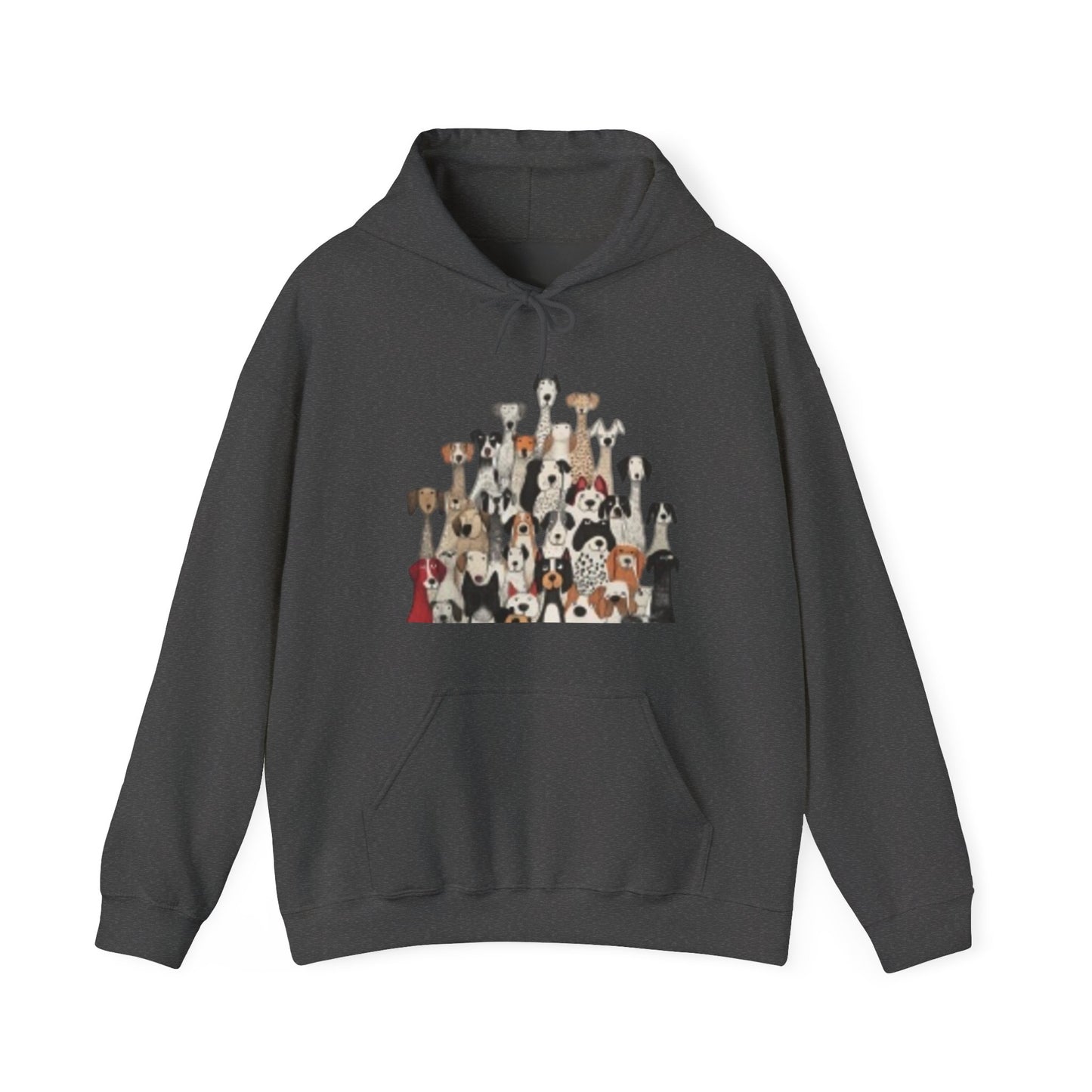 Cute Cartoon Dogs Unisex Heavy Blend Hooded Sweatshirt