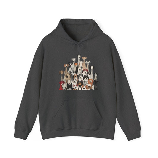 Cute Cartoon Dogs Unisex Heavy Blend Hooded Sweatshirt