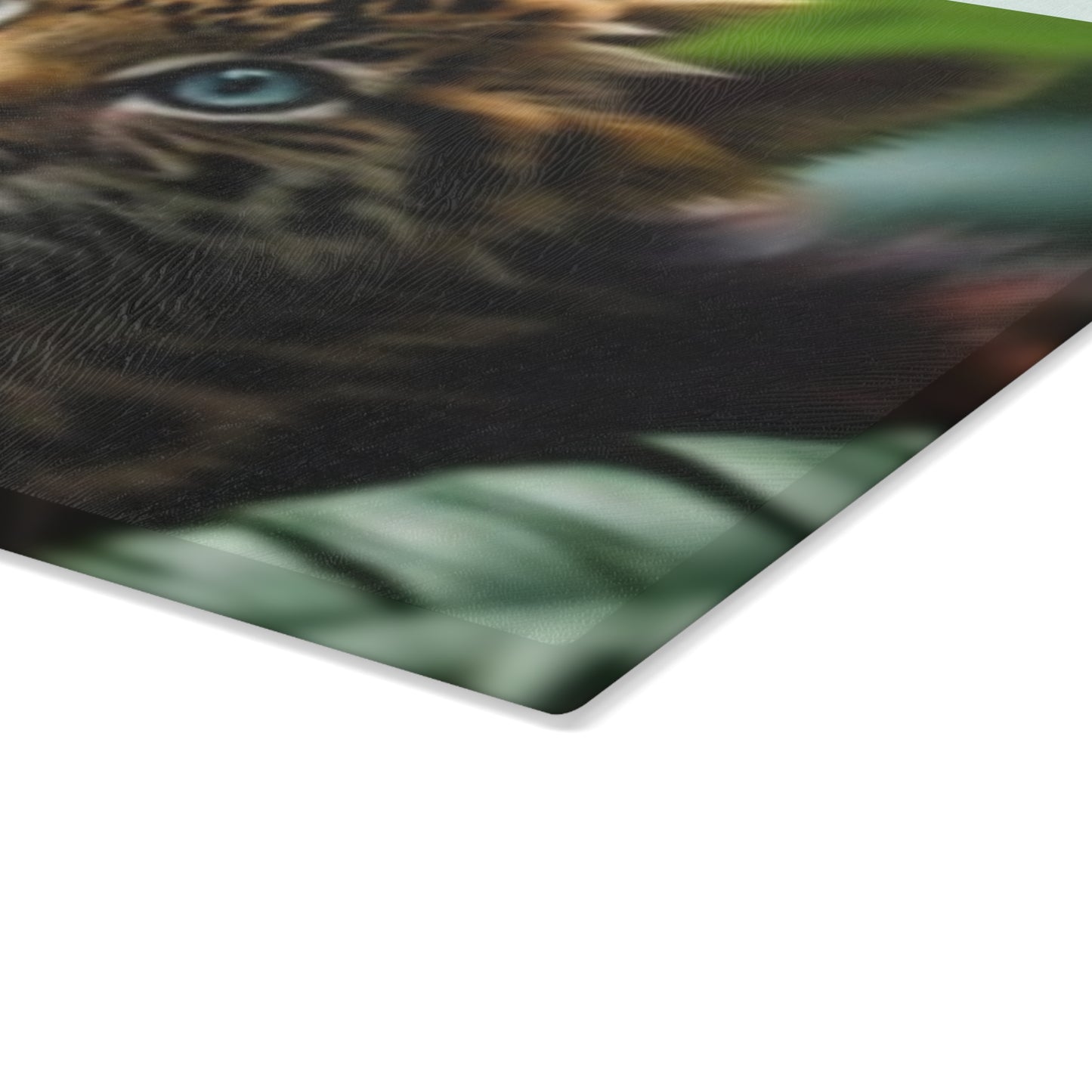 Wildlife Glass Cutting Board with Leopard Cub Design, Eco-Friendly Kitchen Gift, Unique Home Decor, Animal Lover Present, Kitchen [...]
