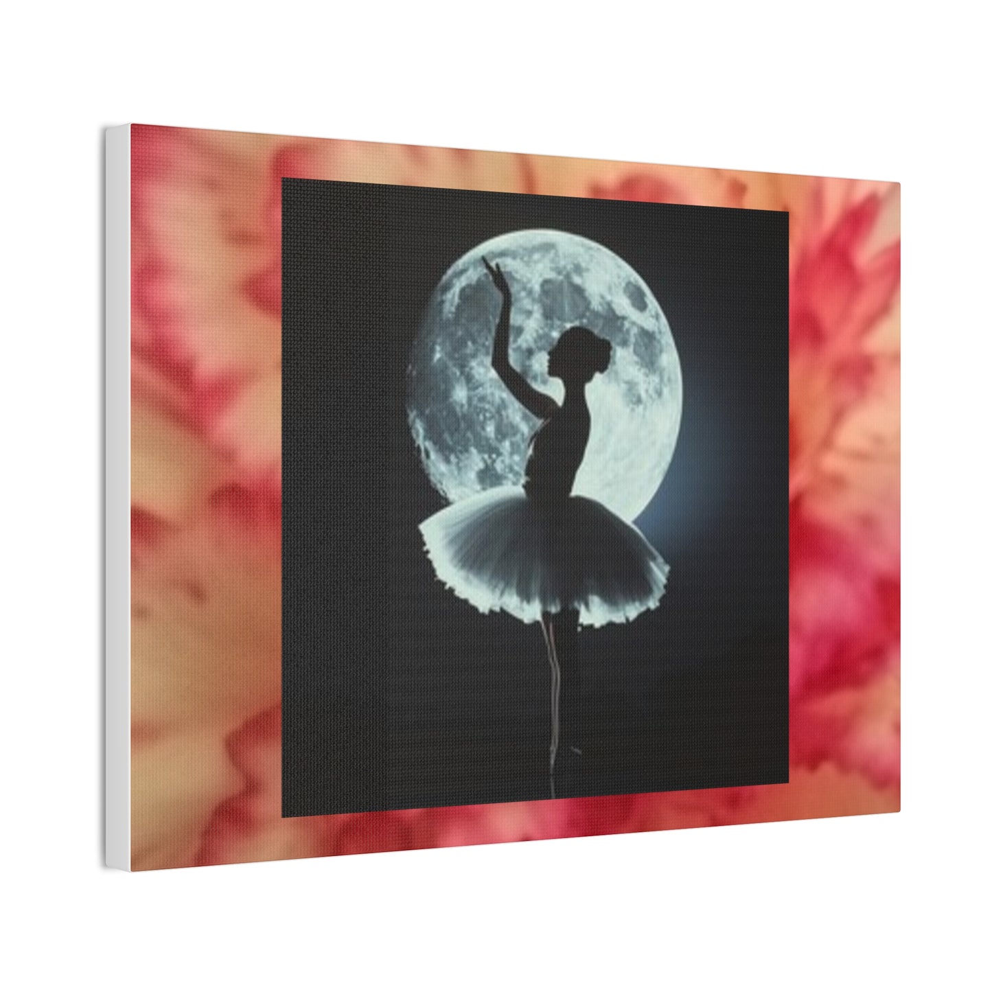 Ballet Moon Canvas Art Print, Ethereal Ballerina Decor, Perfect for Dance Studios, Home Decoration, Gift for Dancers, Wall Art