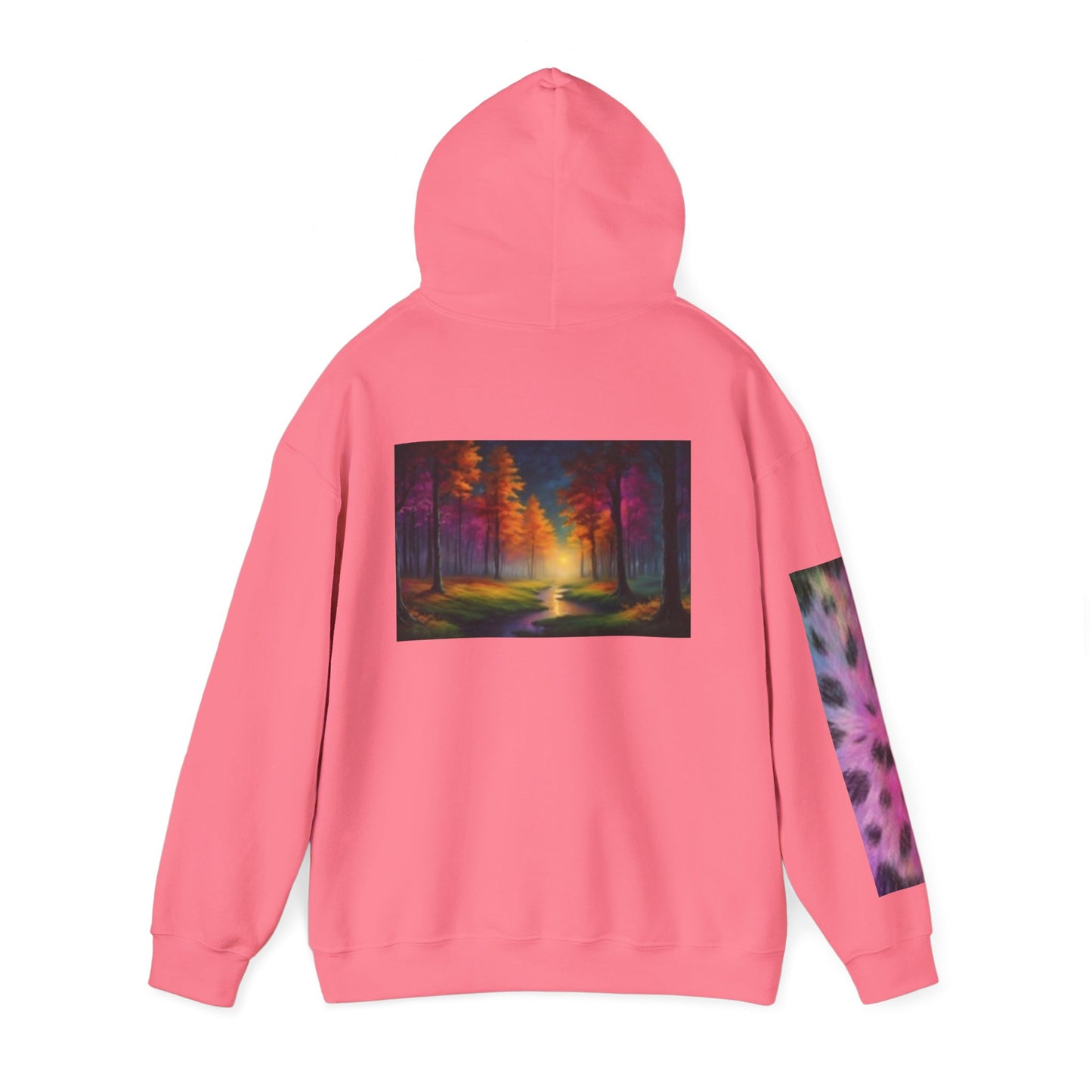 Vibrant Cat Art Hoodie - Cozy Animal Lover Sweatshirt, Festival Fashion, Gift for Cat Mom, Fall Outfit, Unique Hooded Sweatshirt