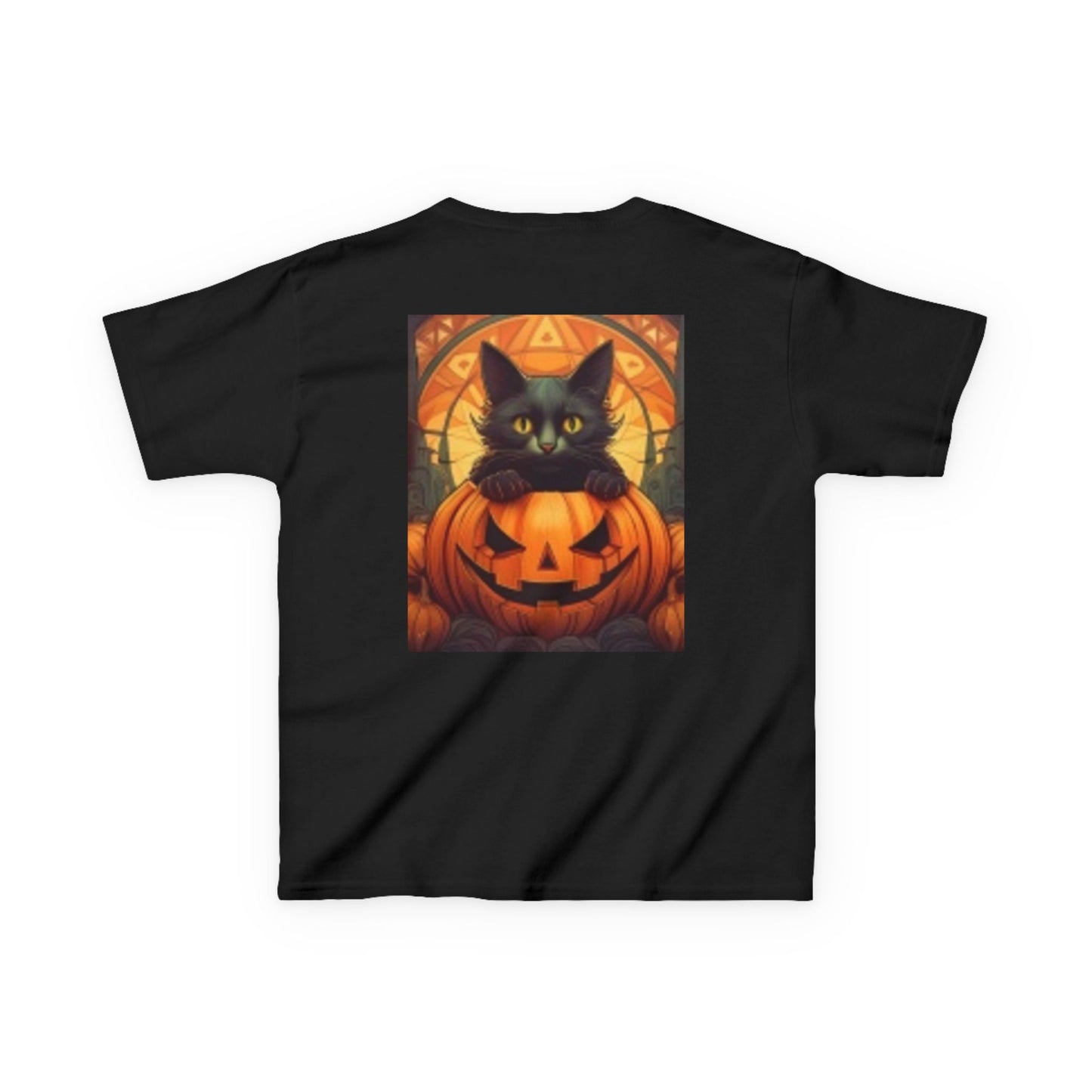 Happy Halloween Black Cat Pumpkin Youth Heavy Cotton T-shirt I love this T-shirt!