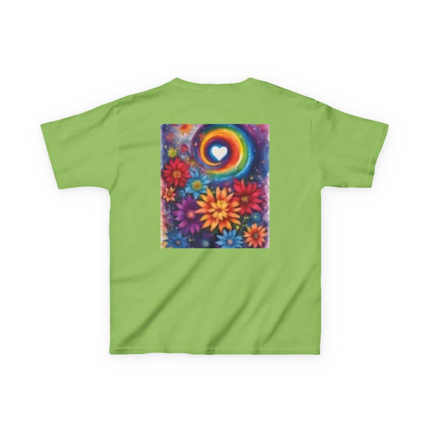 Kids Adventure Tee with Colorful Heart & Mouse Design