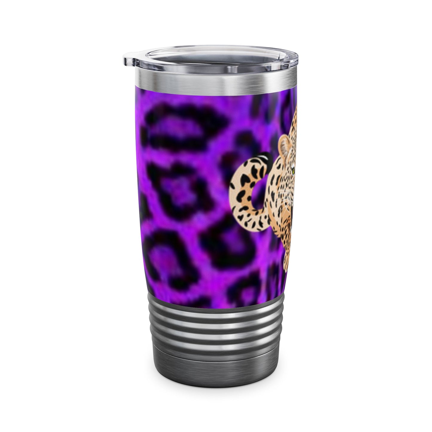 Fierce Leopard Print 20oz Ringneck Tumbler - Stylish Travel Mug for Wild Spirit