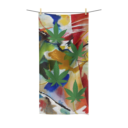 Bath Towel 30"x60" Size Multi Color Marijuana Leaf Matching Hand & Face Towel