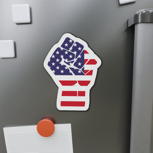 Patriotic Fist Die-Cut Magnets - Bold American Pride Decoration