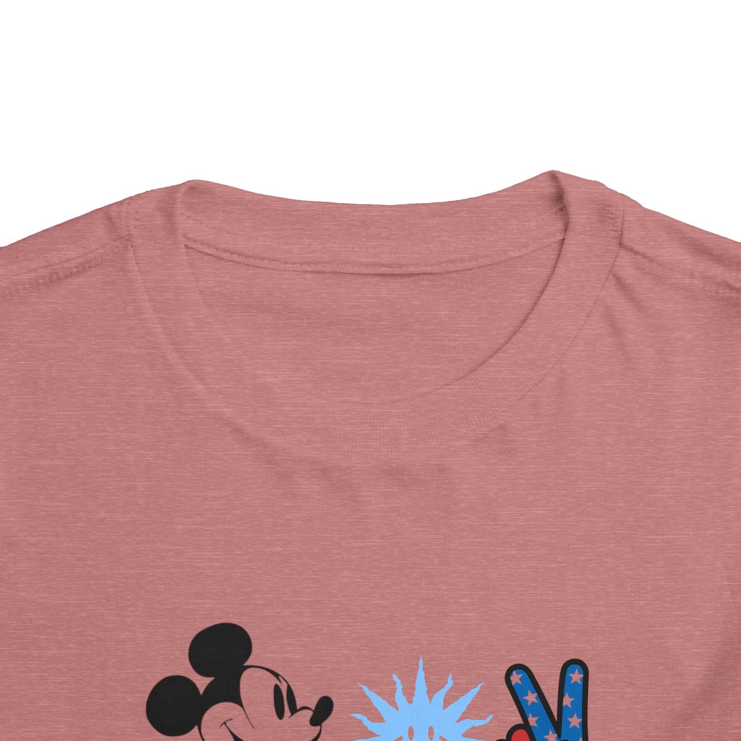 Mickey Mouse Buzz Lightyear Heart Teddy Bear Toddler Short Sleeve T-shirt