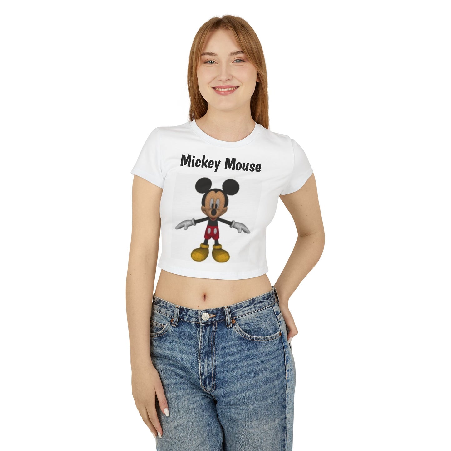 T-shirt court pour femme Mickey Mouse
