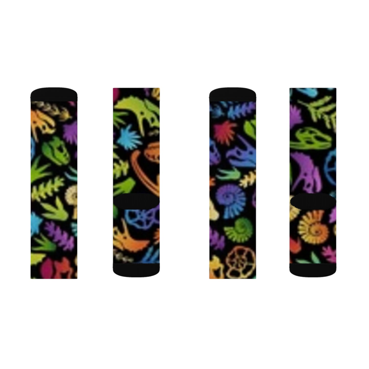 Colorful Nature-Dinosaur/ Vibrant Patterned Socks for Gifts, Homewear, Eco-Friendly, Fashion, Holiday Apparel