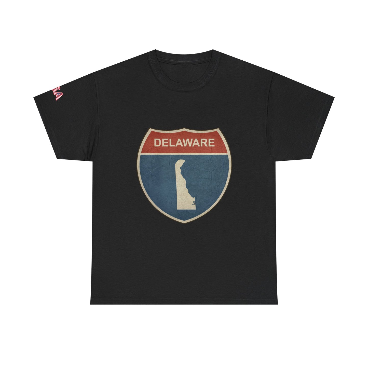 Delaware Pride Unisex Heavy Cotton T-shirt - American Flag Fist Design