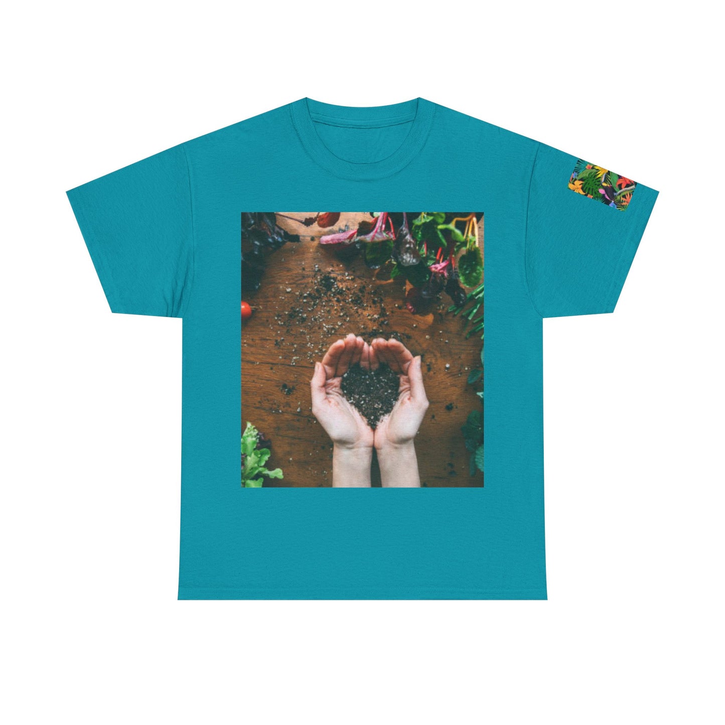 Hand Heart Cat Flowers T-shirt Fabulous Gift!