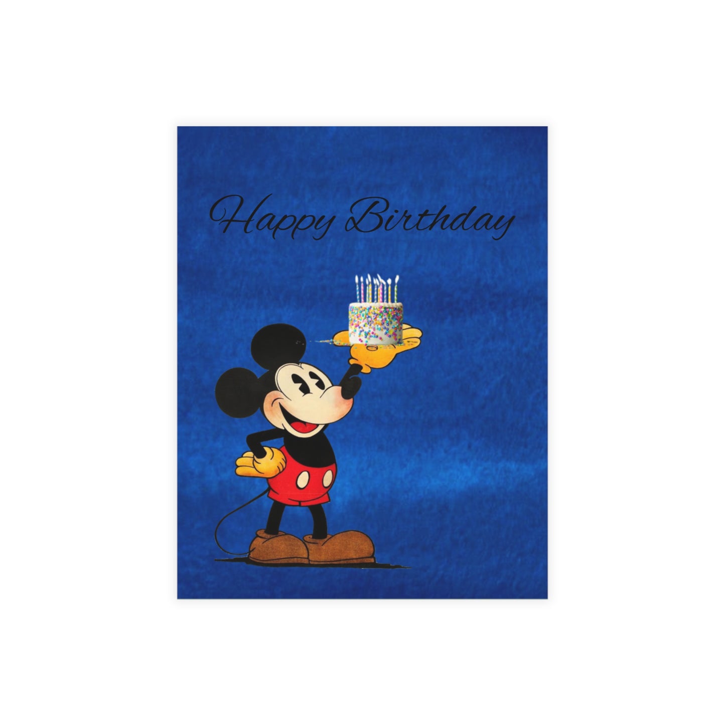 Mickey Mouse Birthday Postcard Bundles, Cute Greeting Cards Set, Envelopes Included, Celebrate Special Occasions, Kids Birthday Invitations