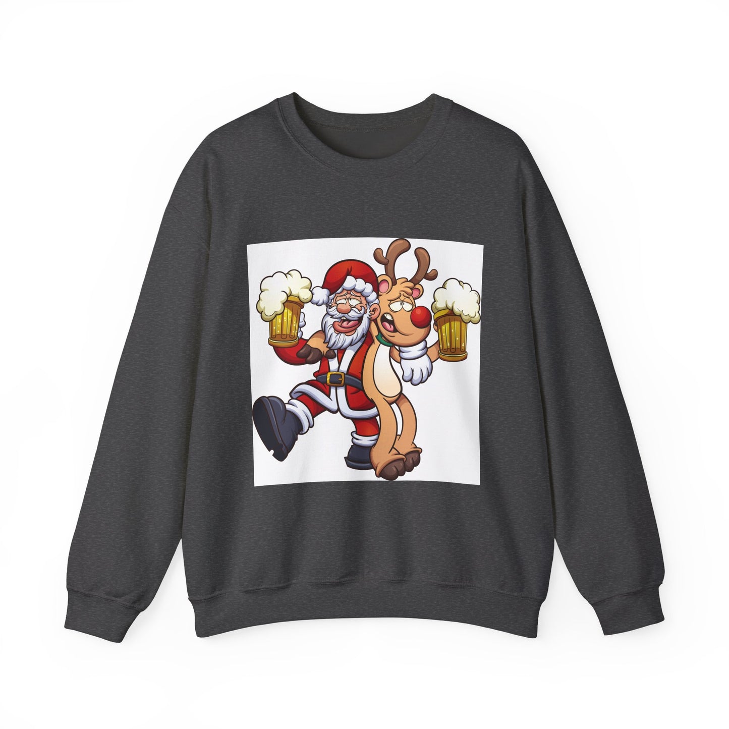 Sudadera Papá Noel Reno bebiendo cerveza 🍺
