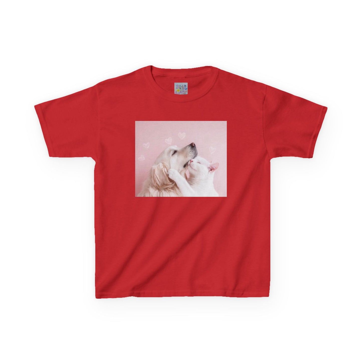 Kids Dog Love T-shirt | Cute Pet Graphic Tee for Children, Valentine's Day Gift, Birthday Shirt, Animal Lover Top, Adorable Kids Apparel