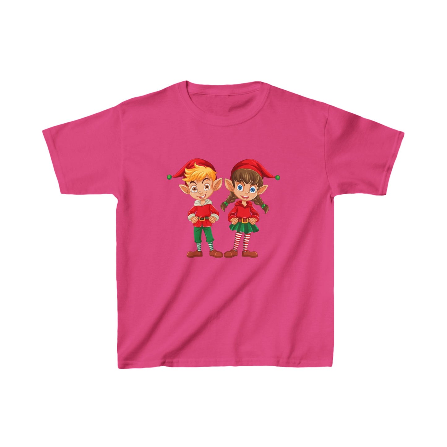Camiseta de algodón pesado para niños y niñas Elfo