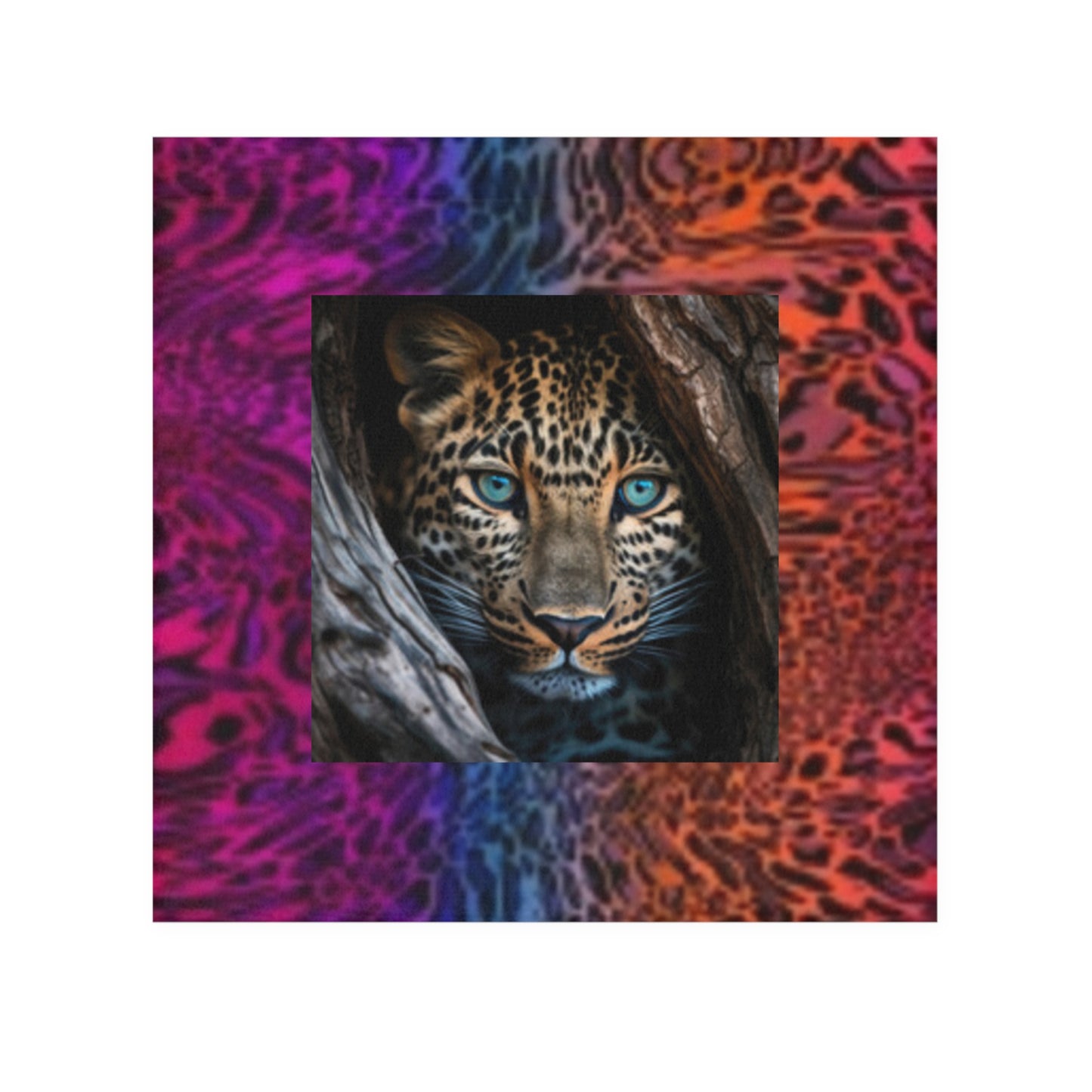 Vibrant Leopard & Animal Print Face Towel, Animal Print Bathroom Decor, Jungle Theme Towel, Beach, Spa, Gift for Wildlife Lovers